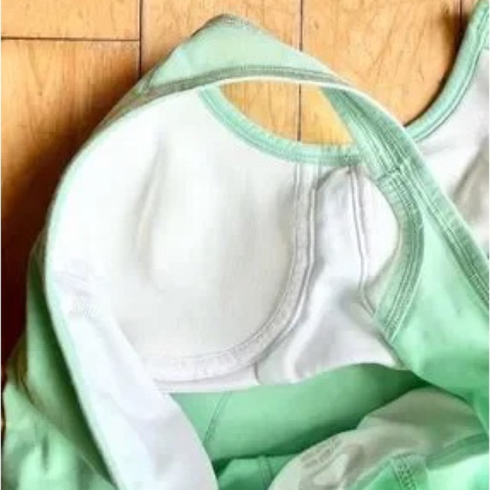 Light Green Racerback Active Tank Top - Picture 5 of 7